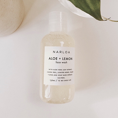 Narloa Aloe + Lemon Face Wash Clean Skincare Brands To Love