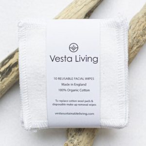 Vesta Living Facial Wipes Reusable Makeup Remover Pads and Wipes