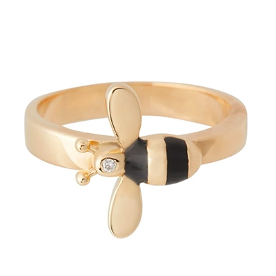 The Vendeur Sustainable Christmas Gift Guide For The Outdoor Lover Bamford Gold Bee Ring