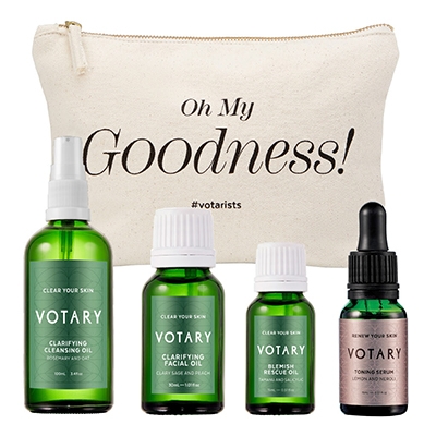 The Vendeur Sustainable Christmas Gift Guide Conscious Beauty Lover Clear and Glow Set Votary