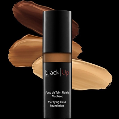 Clean and Vegan Makeup for Dark Skin Black Up Paris Matifying Fluid Foundation
