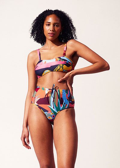 Best New Sustainable Swimwear Brands To Love Bower Printed Bikini