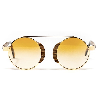 Bôhten Aristotle Gold Rosewood Colourful Sunglasses For Summer