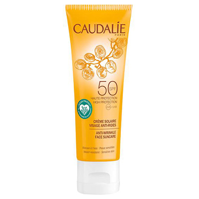 Best Clean Sunscreen Caudalie Anti-Wrinkle Face Suncare SPF 50