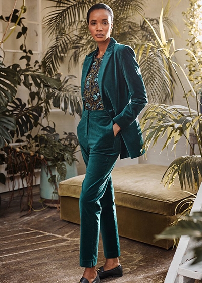 Fashion Crush: Thought Co-Founder Rachel Kelly Green Velvet suit
